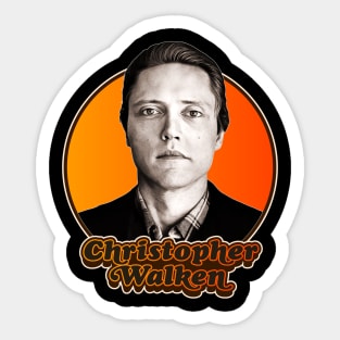 Retro Christopher Walken Tribute Sticker